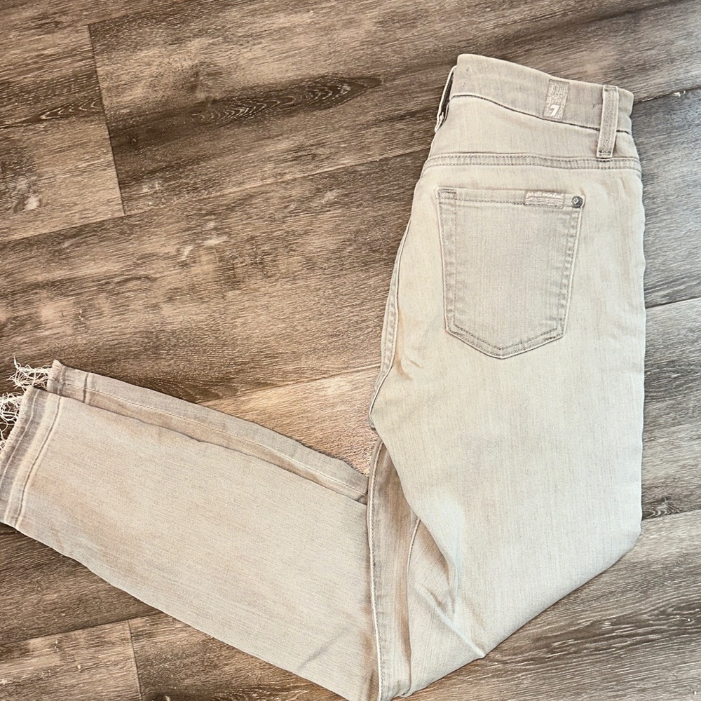 7 for Mankind Blair Grey Denim Pants
